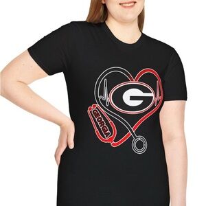 Georgia Bulldog football tshirts with Stethoscope